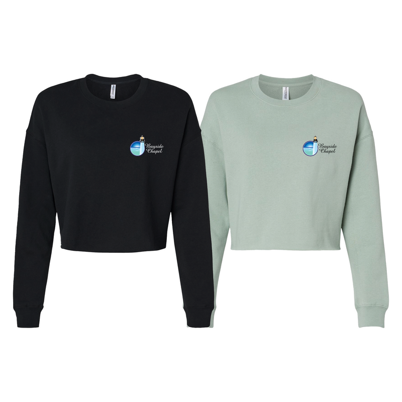 Bayside Chapel Assembly Of God Women's Cropped Crewneck Sweatshirt #15005 A