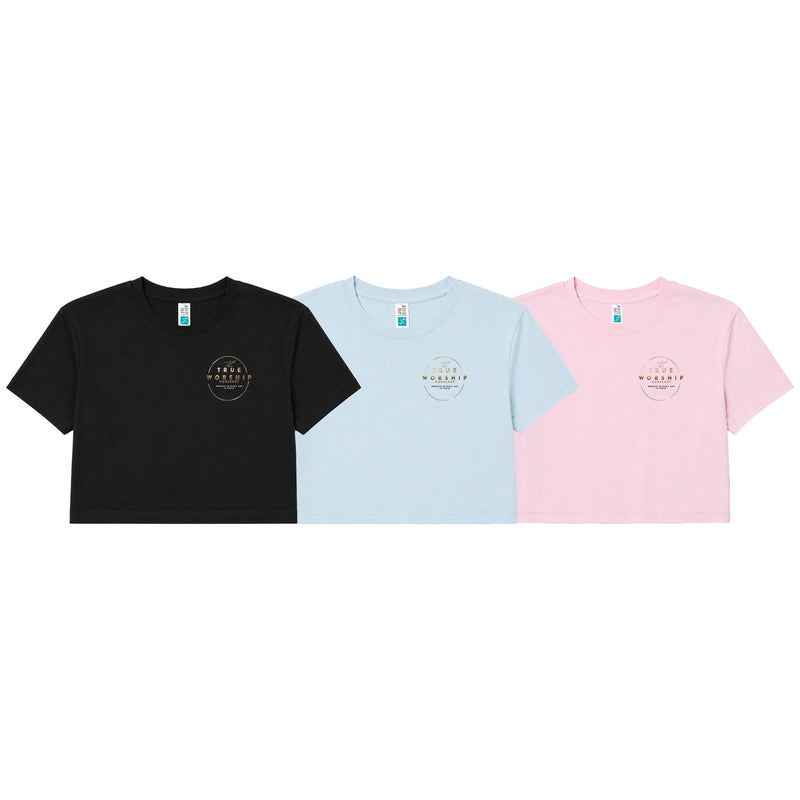 The True Worship Workshop Women's Cropped Shirts #15007 A