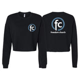 Freedom Church Women's Cropped Crewneck Sweatshirt #15009 A
