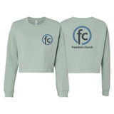 Freedom Church Women's Cropped Crewneck Sweatshirt #15009 A