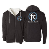 Freedom Church Sherpa Lined Zip-Up Hoodie #15009 A
