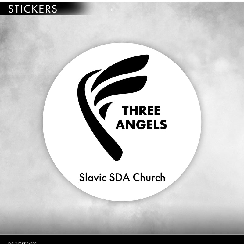 Three Angels Slavic SDA Church Stickers #5010 A