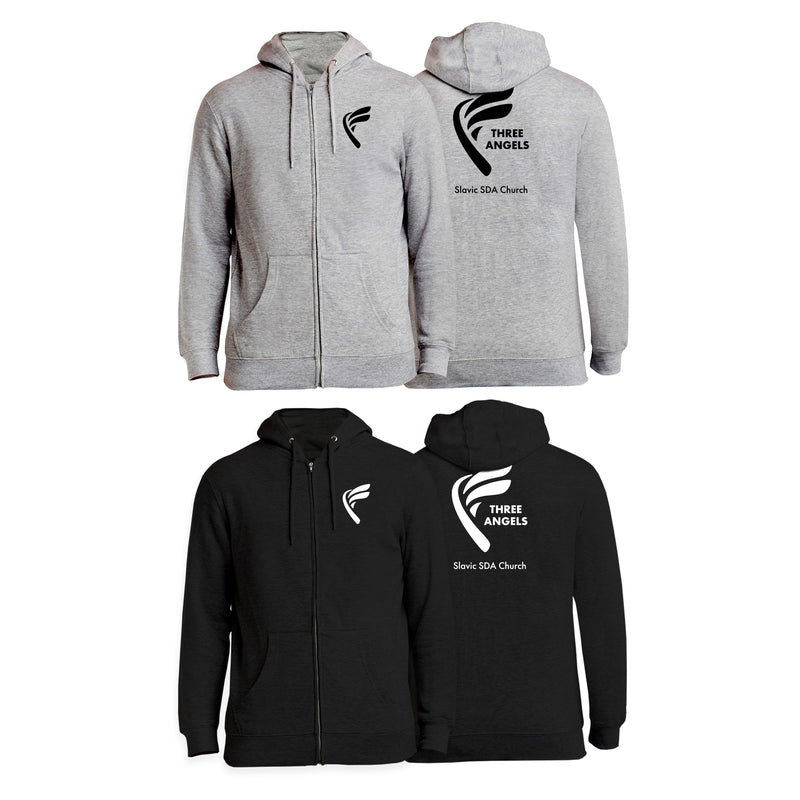 Three Angels Slavic SDA Church Zip-Up Hoodies #15010 A