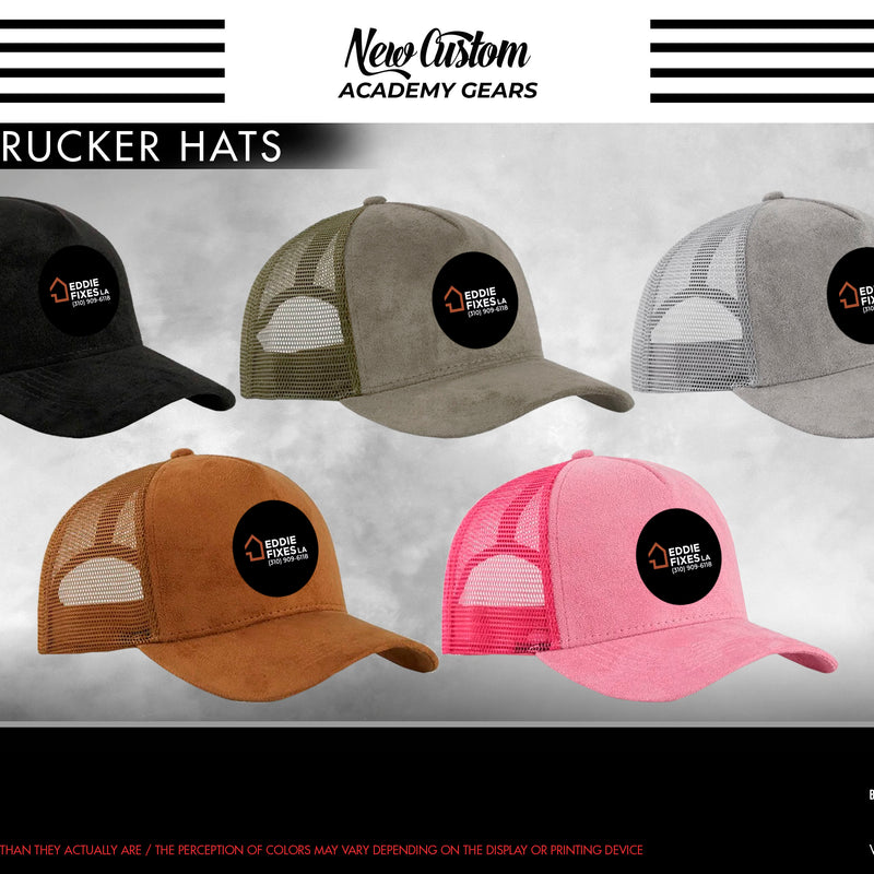Snowball Church Suede Trucker Hat #9502  A (Eddie Fixes)